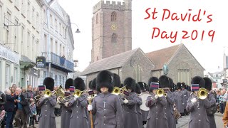 The Band Of The Welsh Guards - 1St Battalion Welsh Guards Presentation Of Leeks 2019