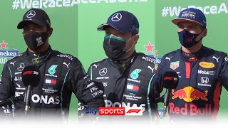 Hamilton seizes pole from Bottas with brilliant final lap! | Hamilton, Bottas \& Verstappen reaction