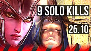 QUINN vs KAYLE (TOP) | 9 solo kills, Legendary | EUW Master | 25.10