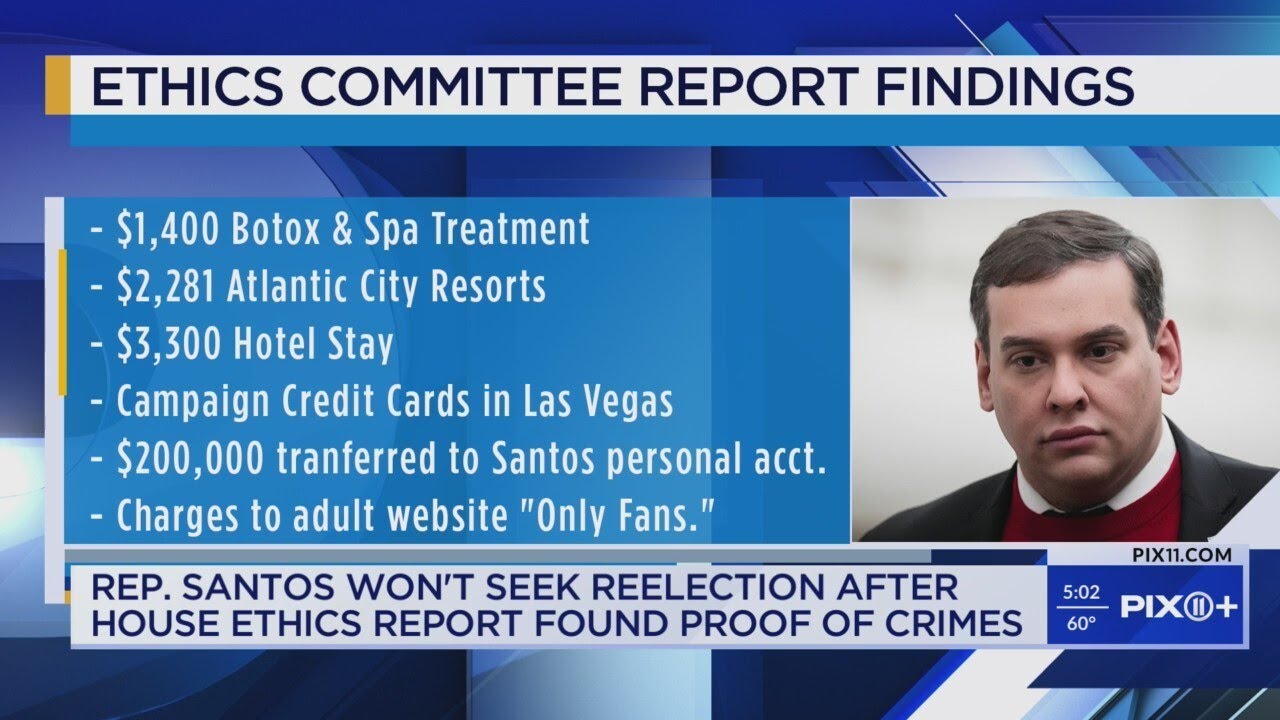 Rep. George Santos won't seek reelection after scathing ethics report cites  evidence of lawbreaking