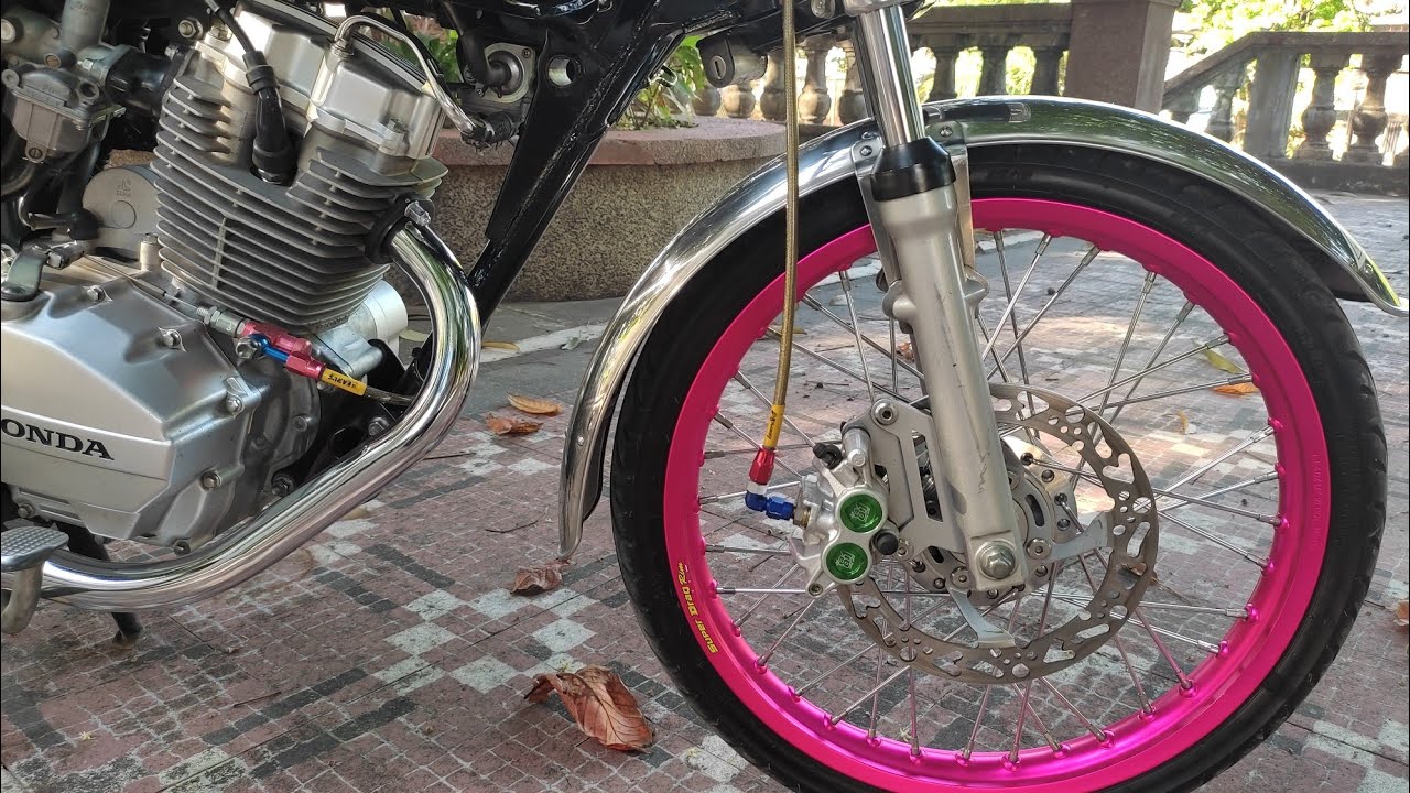 disc brake convertion bracket for TMX 125 tutorial pero naka stock teliscopic.