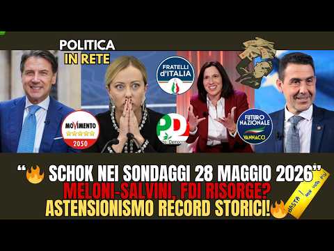 Video TERREMOTO POLITICO 2026 : Il Centro-Sinistra AFFONDA , Vannacci FA RECORD e Meloni TREMA !