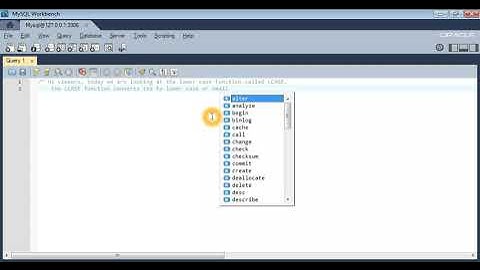 MySQL LCASE Lower Case String Function to convert text to lower case
