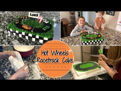 RACETRACK CAKE :: CAKE DECORATING TUTORIAL :: MAKING LUKE&rsquo;S 7TH BIRTHDAY CAKE