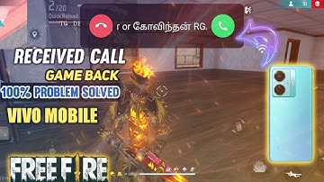 How to incomeing call received full screen problem solve in tamil free fire