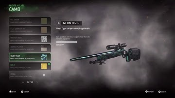 MWR all M40A3 camo`s an how to get gold Fast