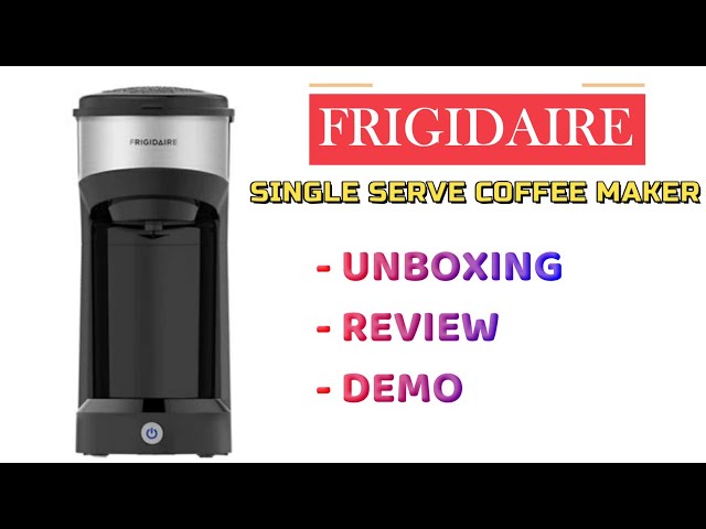 Frigidaire Stainless Steel Single Cup Coffee Maker with Travel Mug 