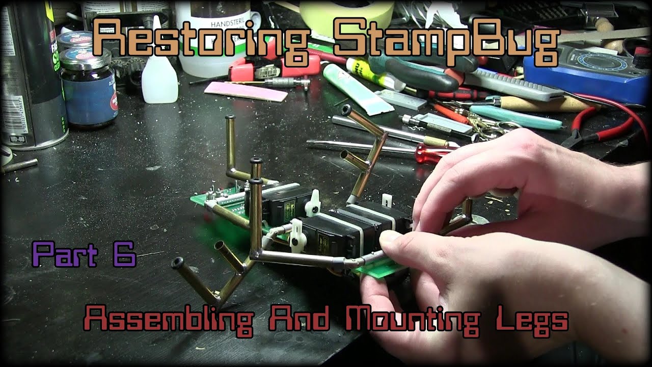 Restoring StampBug - Part 6 - Assembling And Mounting Legs
