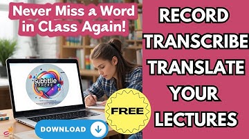 Transcribe & Translate Lectures for FREE! #audiotranslation #speechtotext