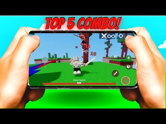 HOW TO *AUTOCLICK* ON MOBILE IN ROBLOX BEDWARS🤩⚔️