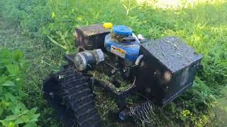 HOW TO MAKE REMOTE CONTROL LAWN MOWER-ROBOT LAWN MOWER