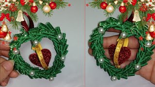 فكرة سهله لعمل زينة شجره الكريسماس ٢٠٢٢ من ورق الفوم /DIY Christmas decor 2022