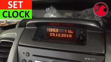 Hoe Clock op Vauxhall Vivaro in te stellen