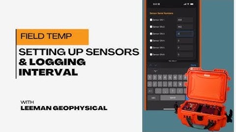 FieldTemp Logger Configuration for Sensors and Sampling Interval