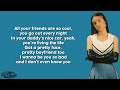 Olivia Rodrigo - jealousy, jealousy (Lyrics)