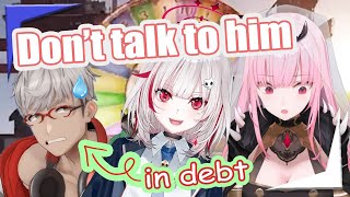 dtto snitches Arusan's gambling debts to Calli【Hololive Holostars Engsub】