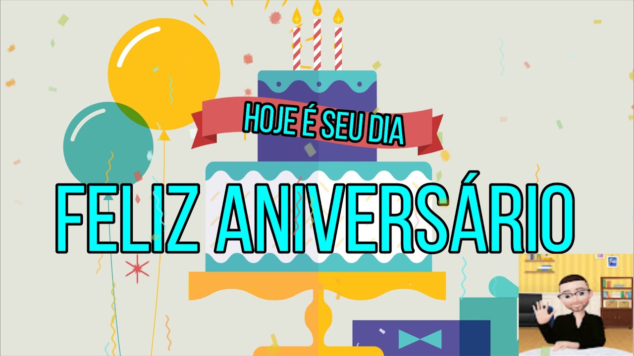 Feliz Aniversário - Background Animado - Escola e Família 