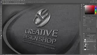 Create Stylish 3D Metallic Logo in Photoshop | PSD Logo Mockup