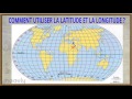 Gographie  la latitude et la longitude