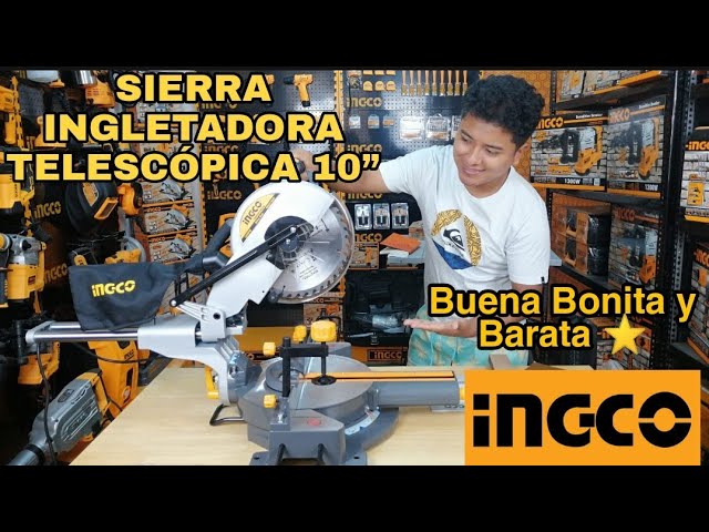 Sierra ingletadora telescópica 1800w 10 INGCO - Ingletadora ingco