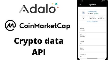 Adalo Crypto Price API & Widget using coinmarketcap
