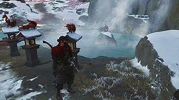 Ghost of Yotei PS5 4K HDR - The Path of the Kusarigama Task 1 Snow Drift Spring Shrine Puzzle 1