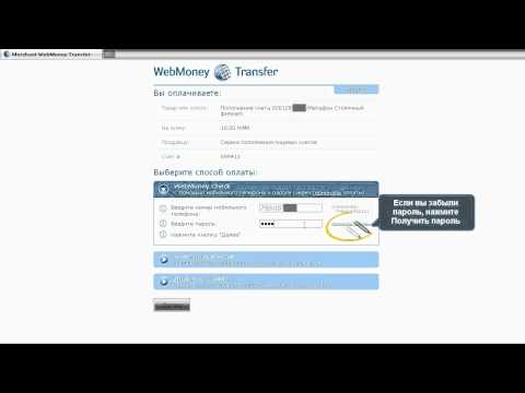 WebMoney Check: Покупка товаров
