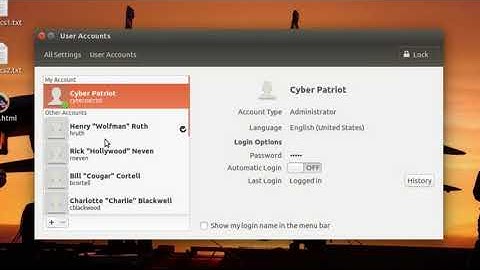 Setting User Passwords using the GUI