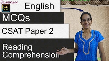 Reading Comprehension (Testing Tuesdays) - CSAT Paper 2 / NTA NET Paper 1
