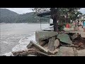 Mar Sobe e causa estragos na região Central de Ubatuba SP