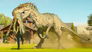 INDOMINUS REX VS ALL LARGE & MEDIUM DINOSAURS IN CHINA MAP - JURASSIC WORLD EVOLUTION 3