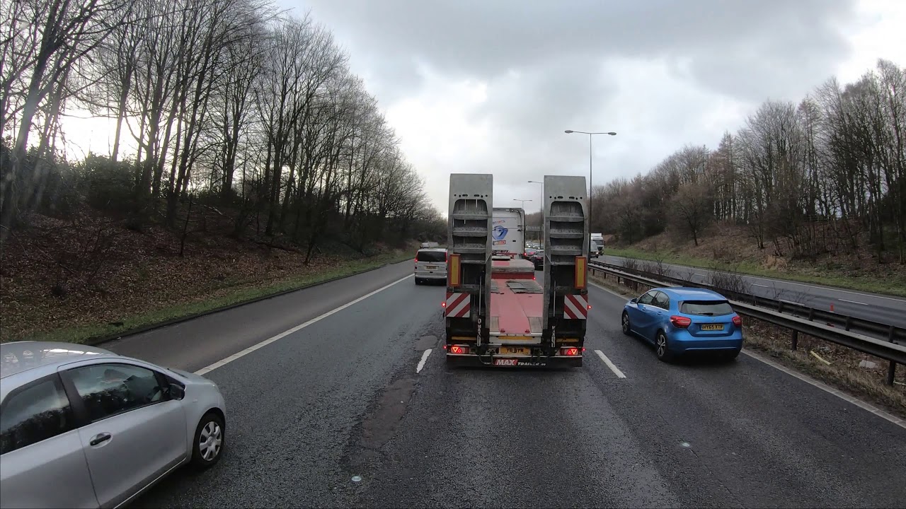 UK Roads. M6 time lapse