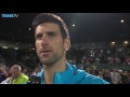Novak Djokovic post-match Interview
