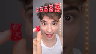 #Eating food #challenge, #tiny red #small gummy # bear