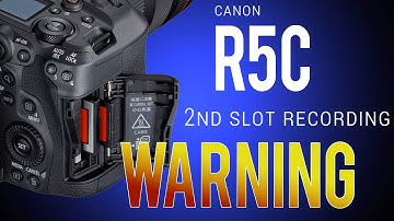 Canon R5C WARNING! The 2nd Card Function could really surprise you