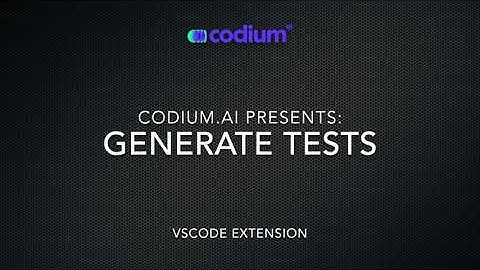 Tutorial - Generate test suite with CodiumAI [VSCode extension v0.5]