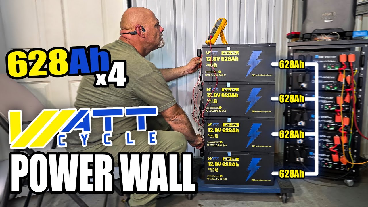 DIY 48V Home Power Wall — These WattCycle 12V 628AH Batteries Are NEXT LEVEL!