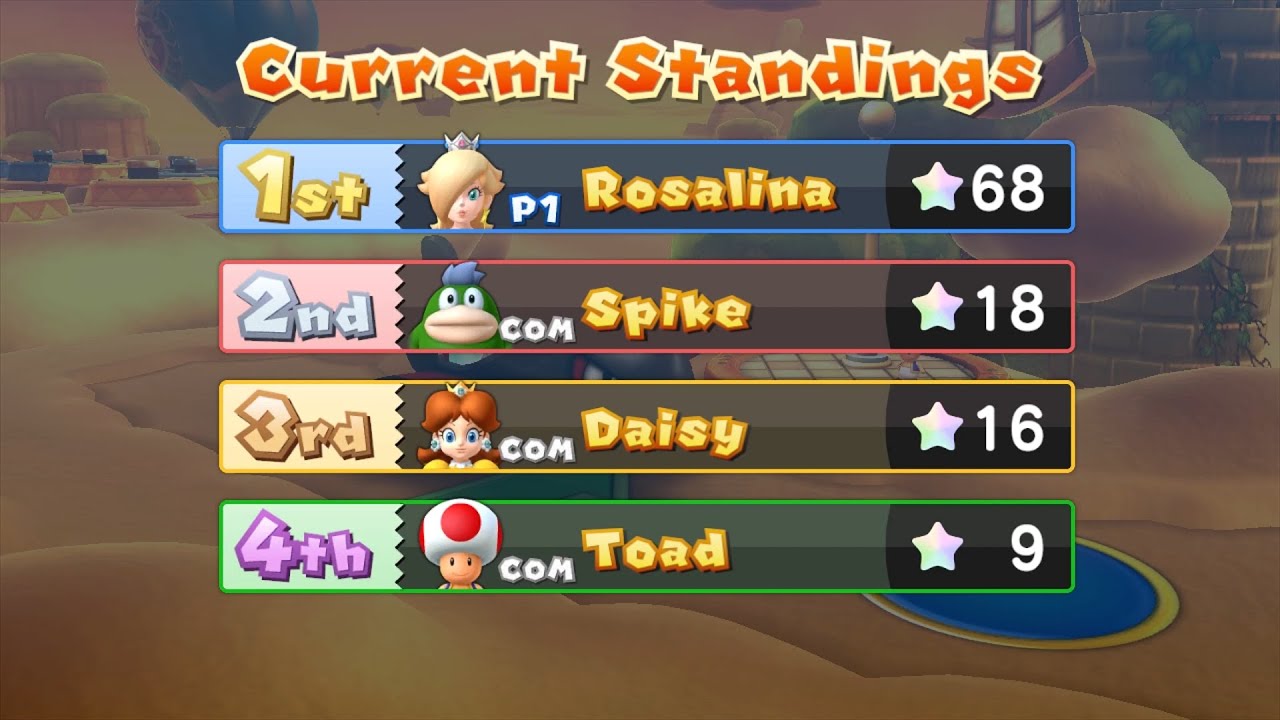 Mario Party 10 Mario Party #569 Rosalina vs Spike vs Toad vs Daisy Airship Central Master Difficulty