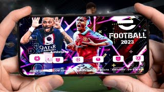 EFOOTBALL PES 2023 PPSSPP GRÁFICOS PS5 EUROPEUS ELENCOS NOVAS FACES REALISTAS E KITS 2023