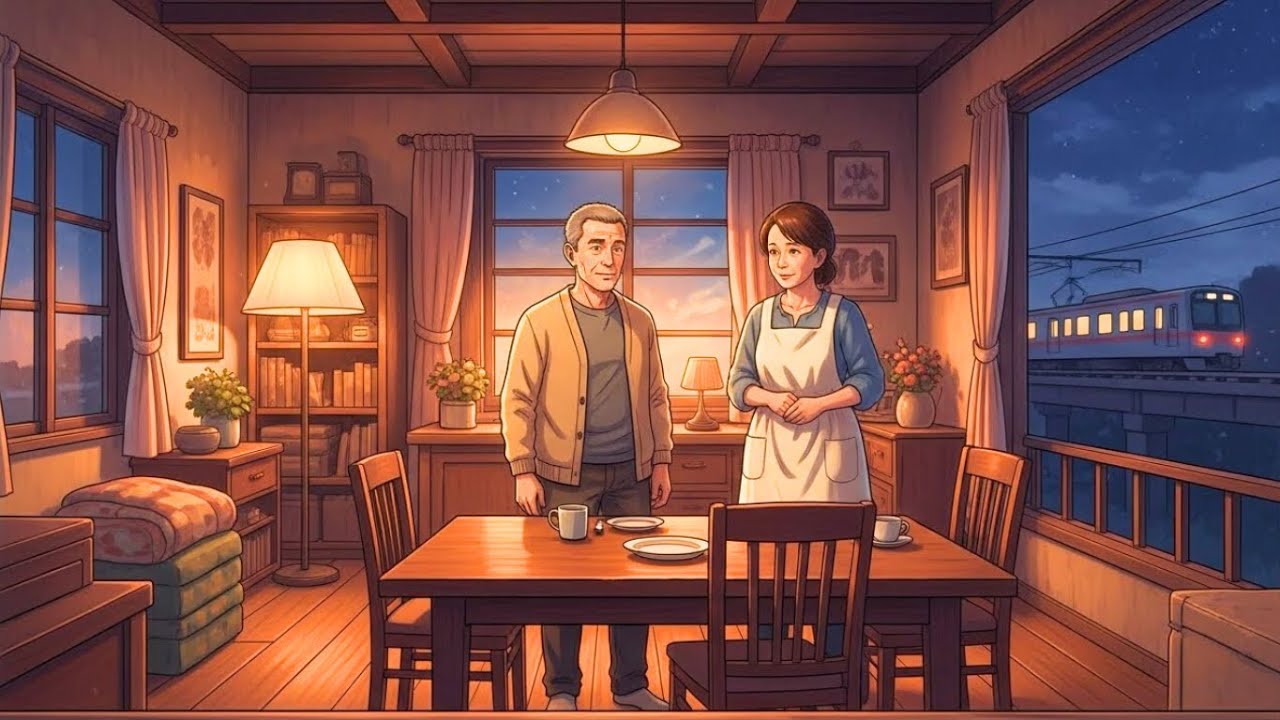 A Quiet Day at Home🏠 |  Distant Train Passing ASMR🚄