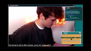 wilbur soot sings “it’s all futile! it’s all pointless” live on stream!