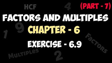 FACTORS AND MULTIPLES || HCF || MATHS || CLASS IV