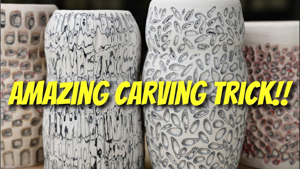 EASY UNDERGLAZE PROJECTS - Drawing, Painting and Carving made EASY! 