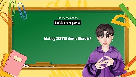 [ZCC CLASS] Making ZEPETO skin in Blender #zepeto #zccclass