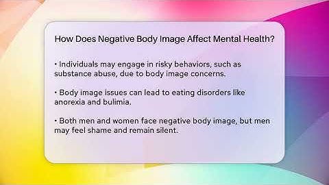 How Does Negative Body Image Affect Mental Health? | Inside Body Image