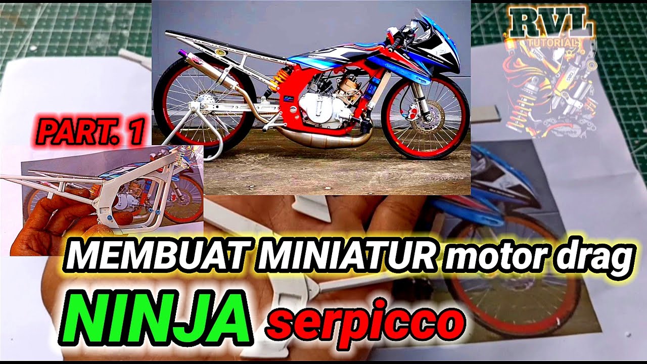 Miniatur motor drag ninja