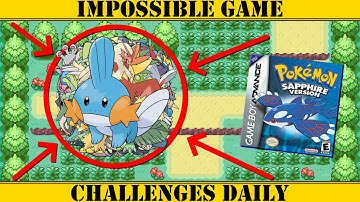 Can You Beat Pokemon Ruby With Only MUDKIP?