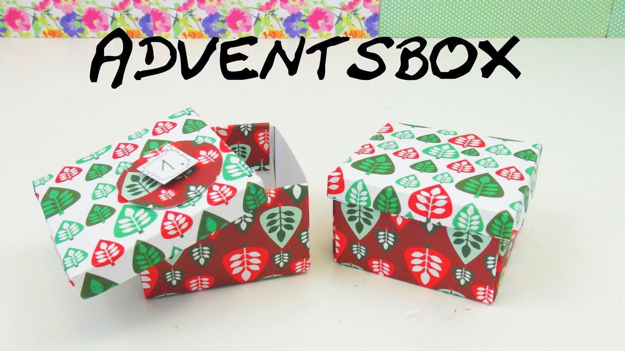 Geschenkbox basteln DIY Weihnachts Geschenkebox Anleitung