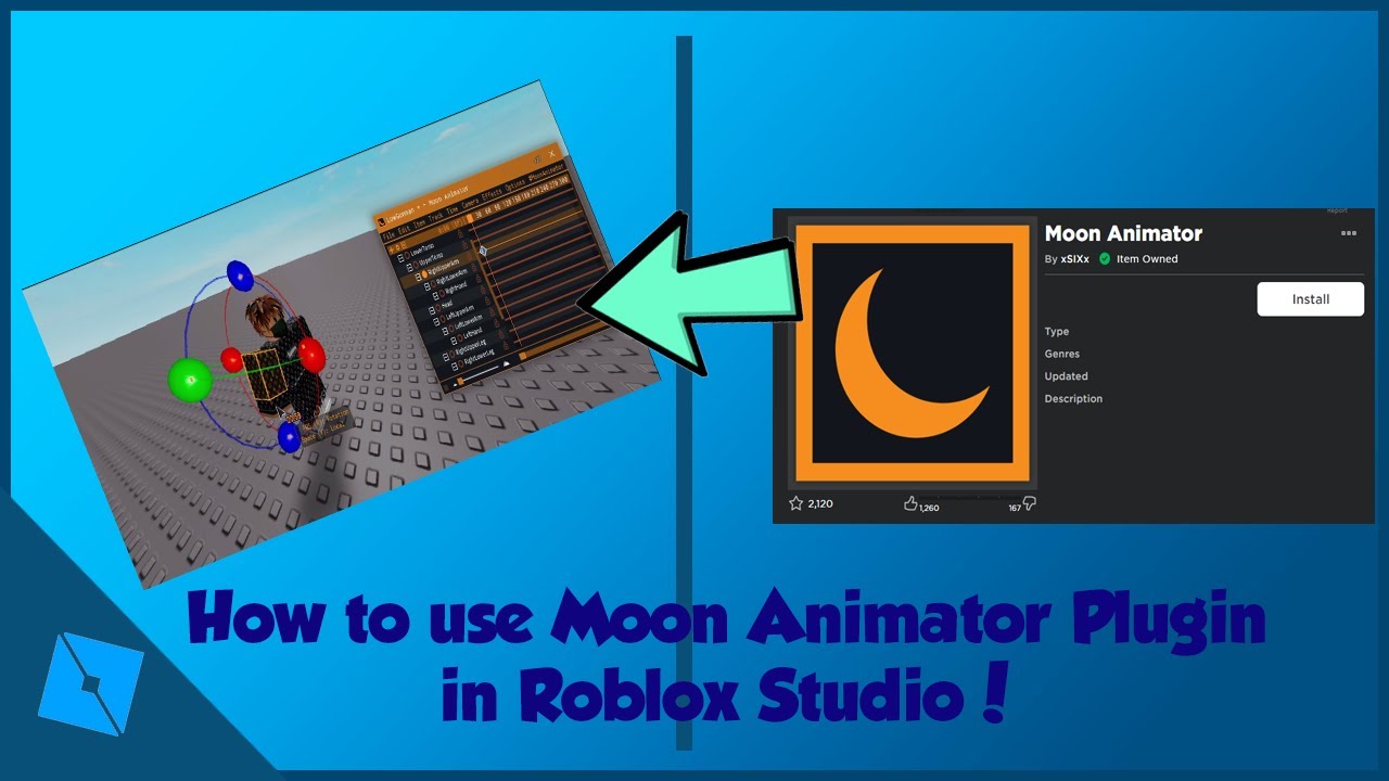 Roblox Animation Using Moon Animator Plugin Youtube - moon animation roblox plugin