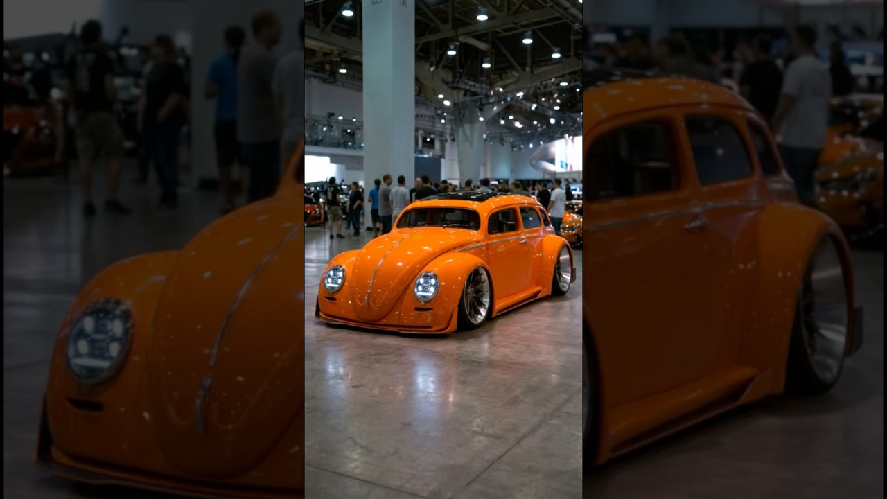 VW Fusca Station Wagon Restomod! 😱 Insane orange widebody beast